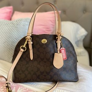 Coach Peyton Signature Cora Domed Satchel